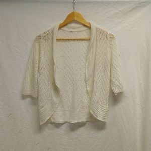 Cute knit cardigan off white color